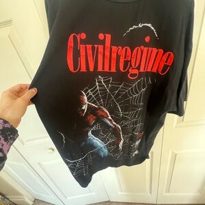 Civil Regime Black Spider Graphic Tee